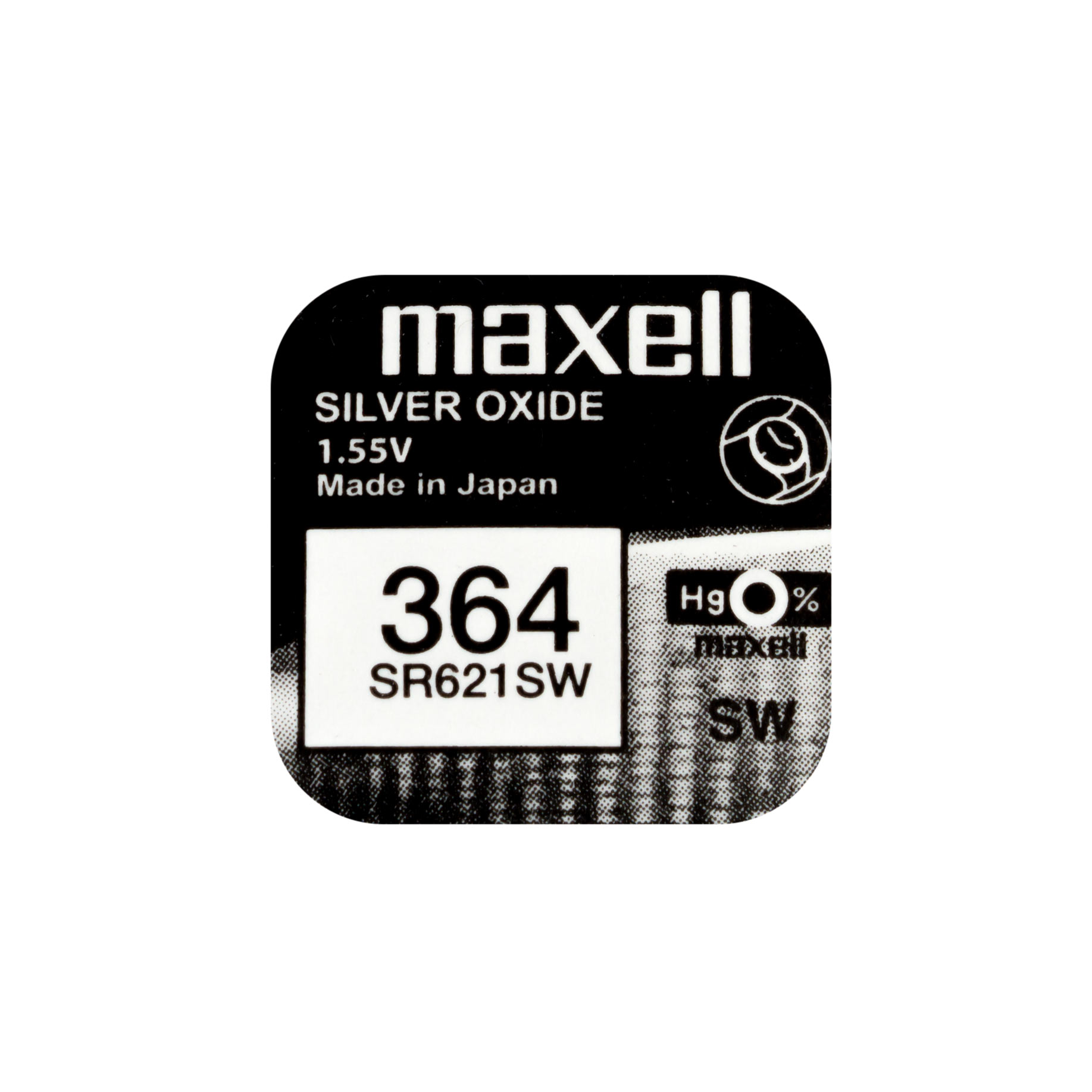 2 x Maxell 364  Batterie Knopfzelle SR621SW SR621 SR60 20 mAh  AG1  1,55V 
