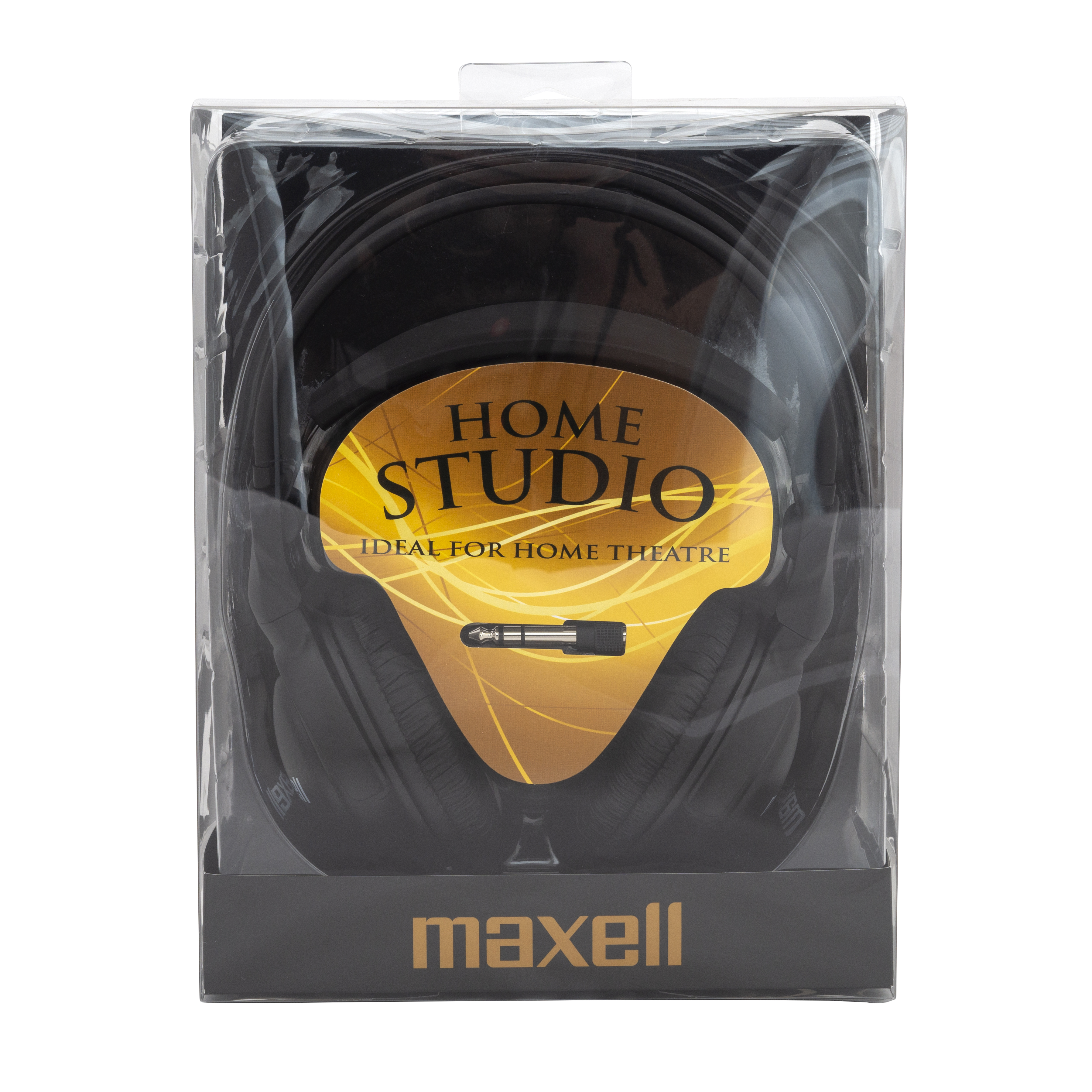 Home Studio Headphones, Black - Maxell