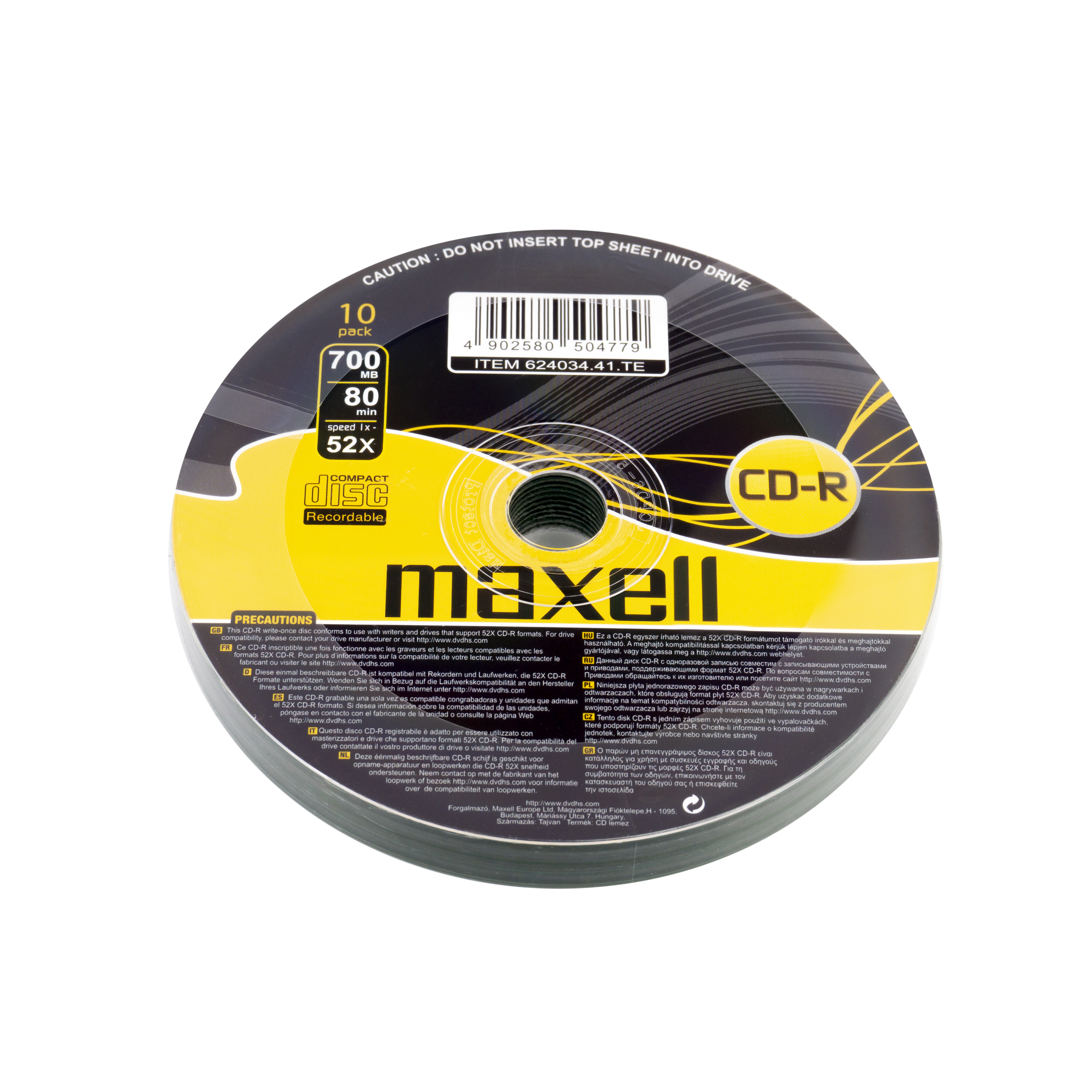 CD-R 80 10 Pack Shrink - Maxell
