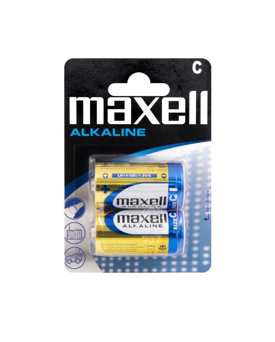 LR14 C Cell Blister 2 Pk - Maxell
