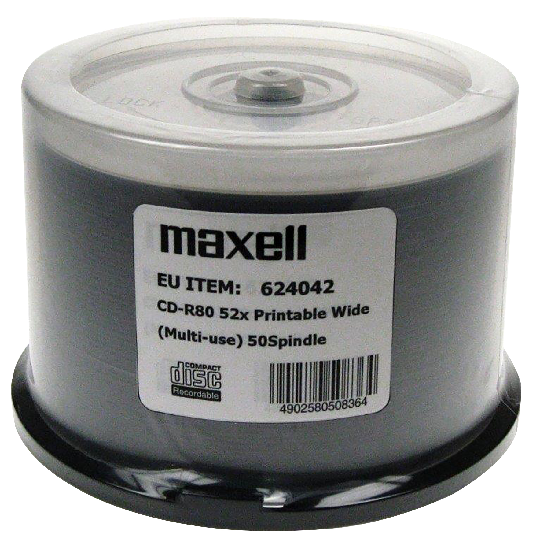 CD-R 80 Printable Printable 50 Pack Spindle - Maxell