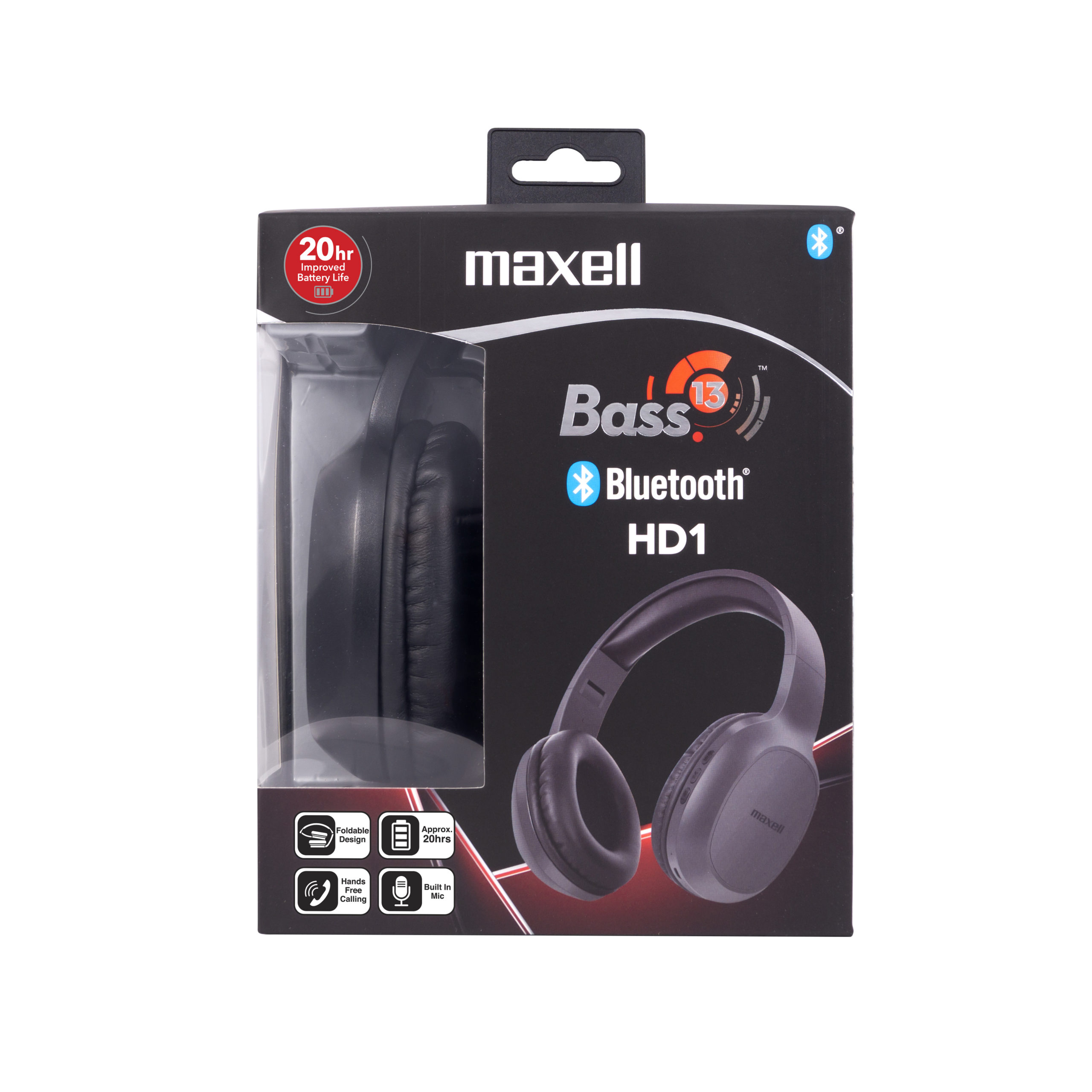 Maxell Bass 13 Auriculares supraaurales Bluetooth® con micrófono Negro -  drugsupplystore.com